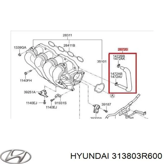 Регулятор тиску палива Hyundai/Kia 313803R600 ціна, від 2.54 USD