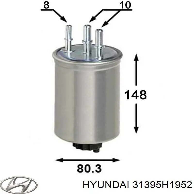 Фільтр тонкого очищення палива Hyundai/Kia 31395H1952 ціна, від 11.07 USD