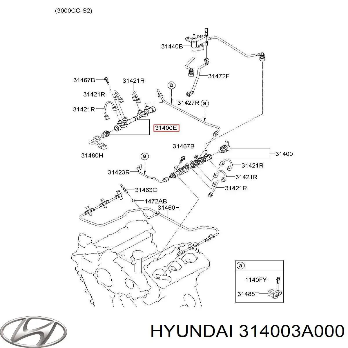 Купити 314003A000 Hyundai/Kia Розподільник палива