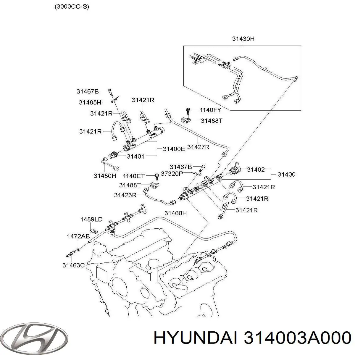 314003A000 Hyundai/Kia Розподільник палива
