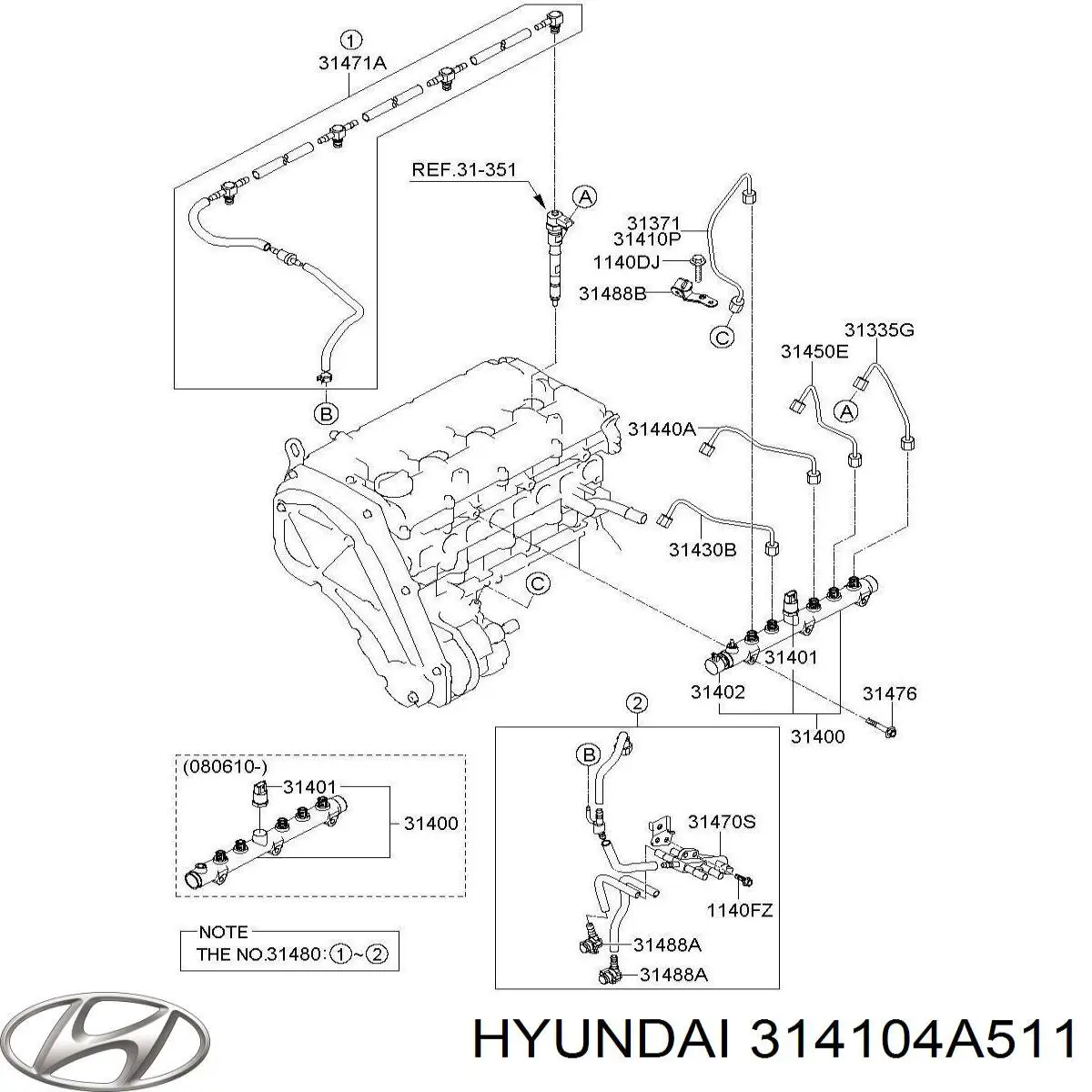  314104A511 Hyundai/Kia