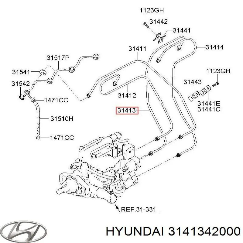  Hyundai/Kia 3141342000 ціна, від 11.05 USD