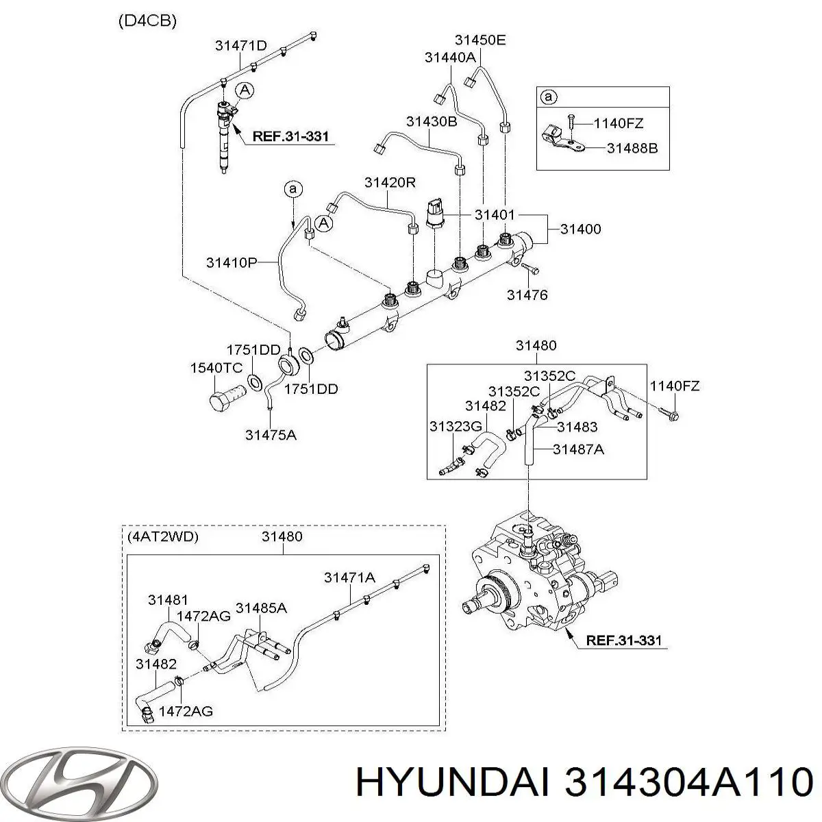  Hyundai/Kia 314304A110 ціна, від 5.50 USD