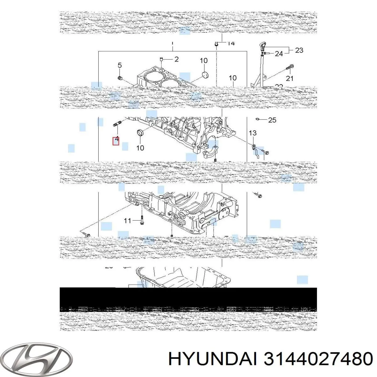  Hyundai/Kia 3144027480 ціна, від 15.20 USD