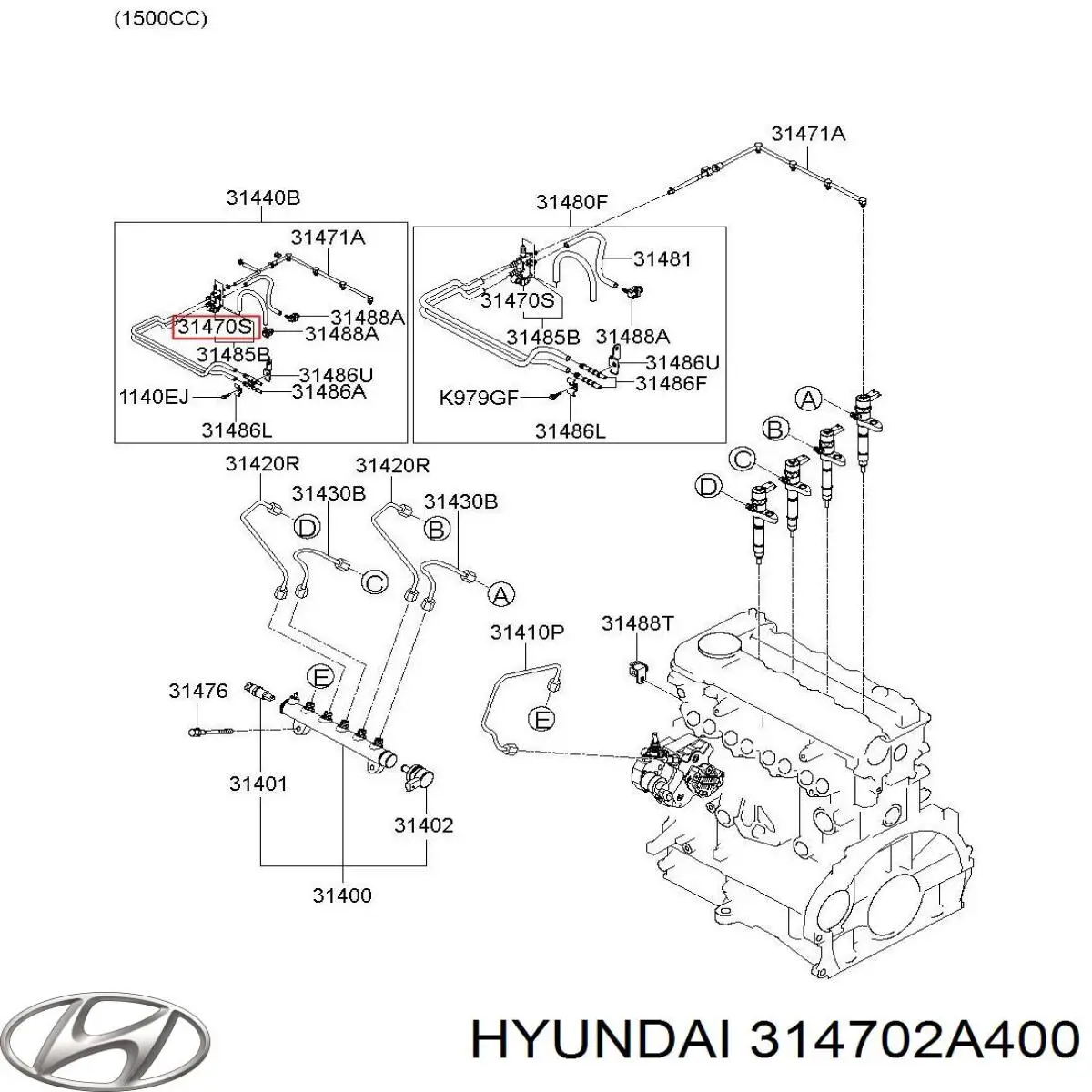 Датчик температури палива Hyundai SOLARIS (SBR11) (Хендай Соляріс)