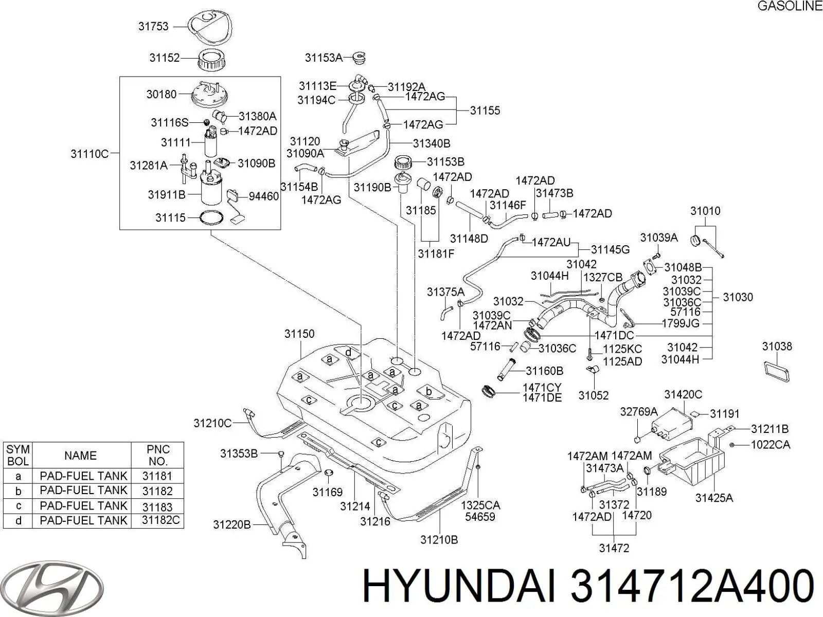  Hyundai/Kia 314712A400 ціна, від 5.28 USD