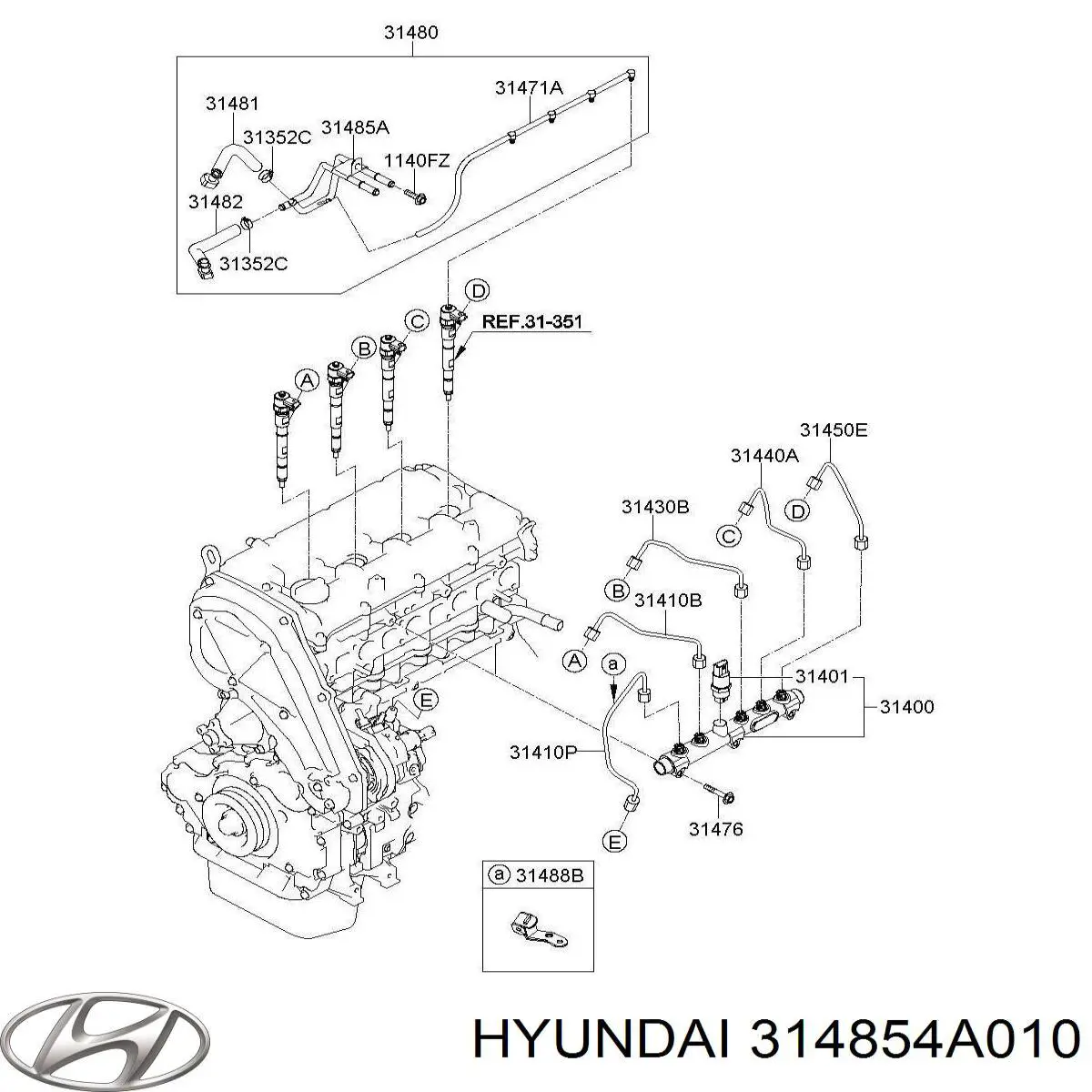  Hyundai/Kia 314854A010 ціна, від 14.17 USD