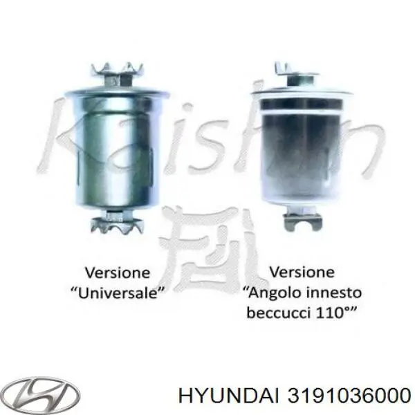 Фільтр паливний Hyundai/Kia 3191036000