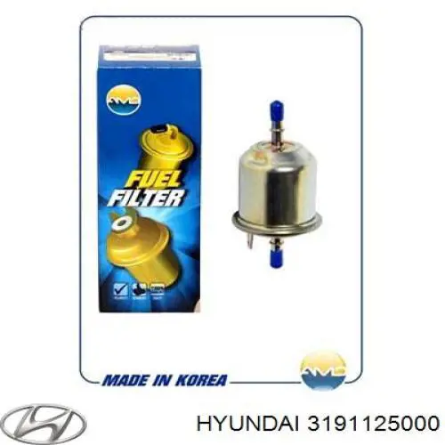 Паливний фільтр 3191125000 Hyundai/Kia
