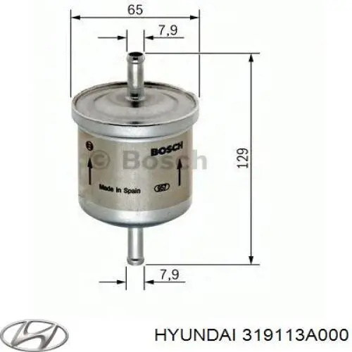 Купити 319113A000 Hyundai/Kia Фільтр-відстійник палива грубої очистки