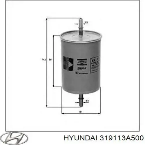 Купити 319113A500 Hyundai/Kia Фільтр-відстійник палива грубої очистки