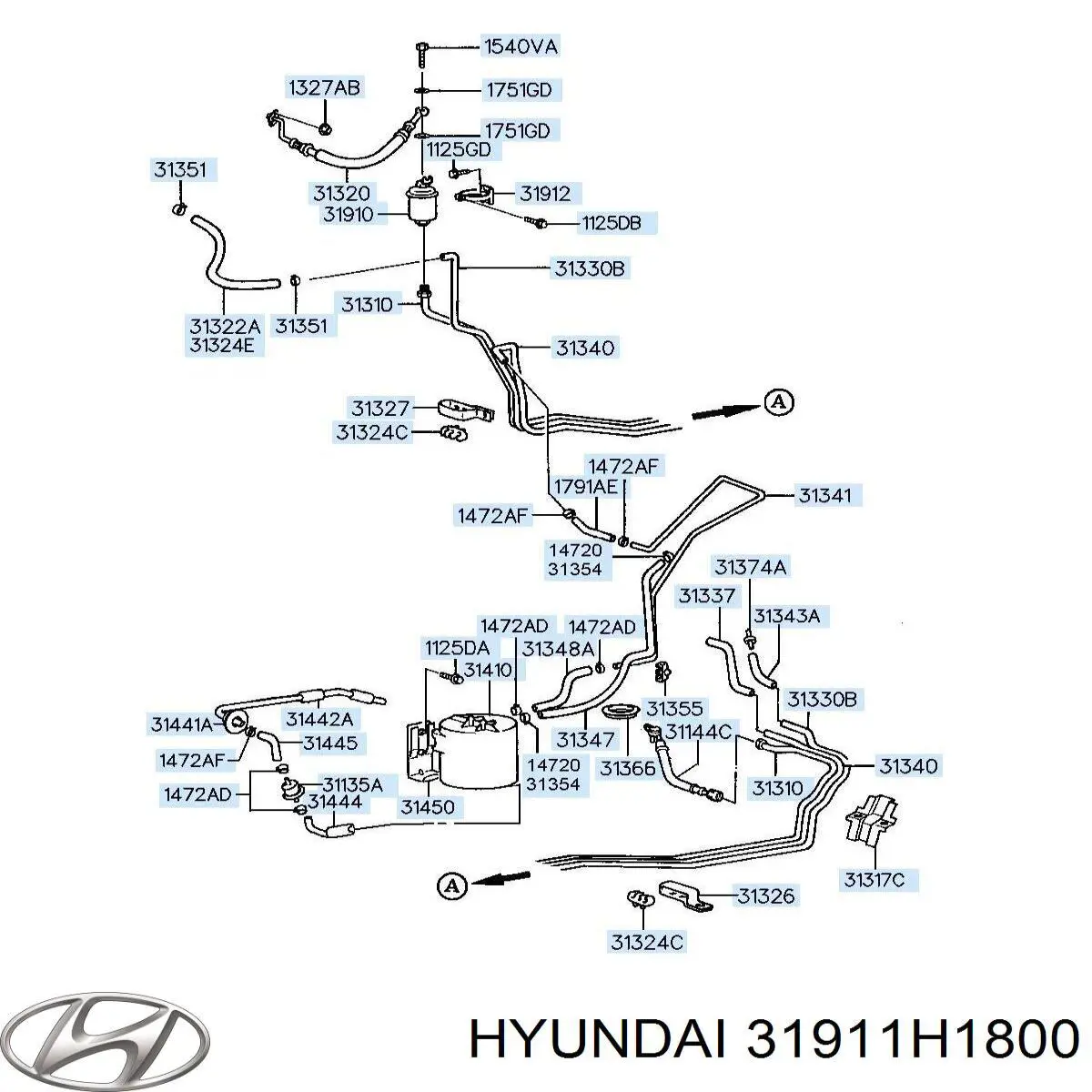 Купити 3191138000 Hyundai/Kia Фільтр-відстійник палива грубої очистки