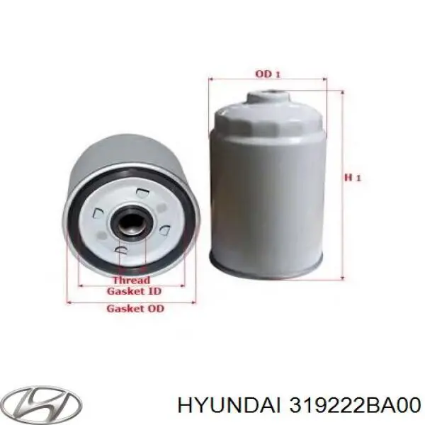 Фільтр тонкого очищення палива Hyundai/Kia 319222BA00 ціна, від 10.71 USD