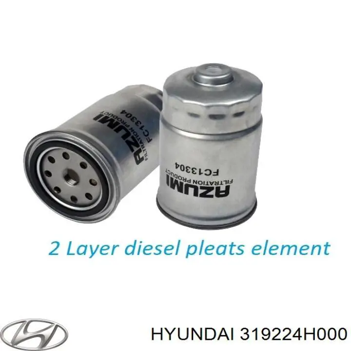 Купити 319224H000 Hyundai/Kia Фільтр-відстійник палива грубої очистки