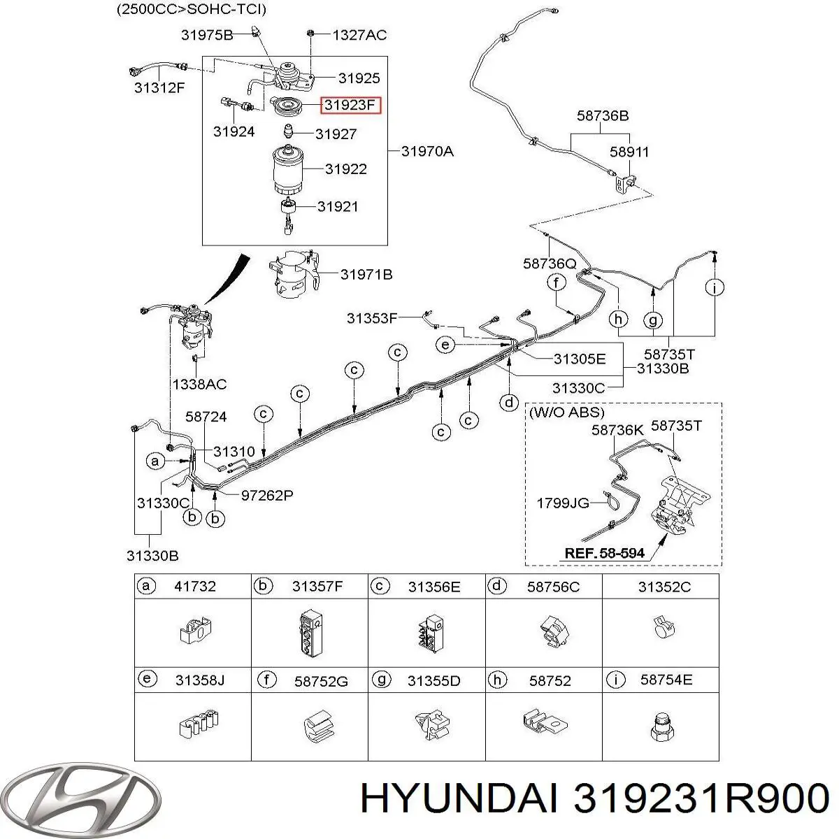 Підігрівач палива у фільтрі Hyundai/Kia 319231R900 ціна, від 81.68 USD