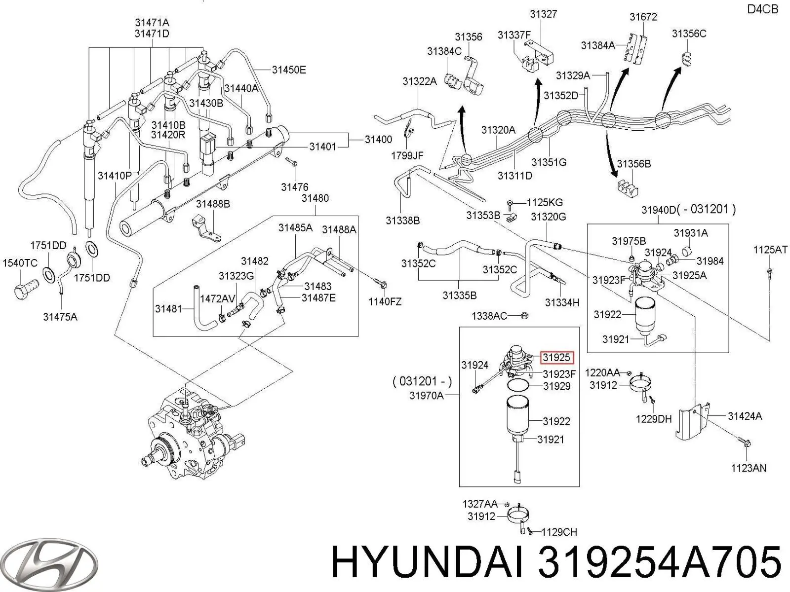  319254A705 Hyundai/Kia