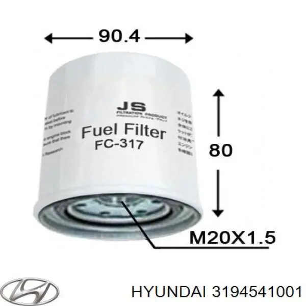 3194541001 Hyundai/Kia Фільтр палива