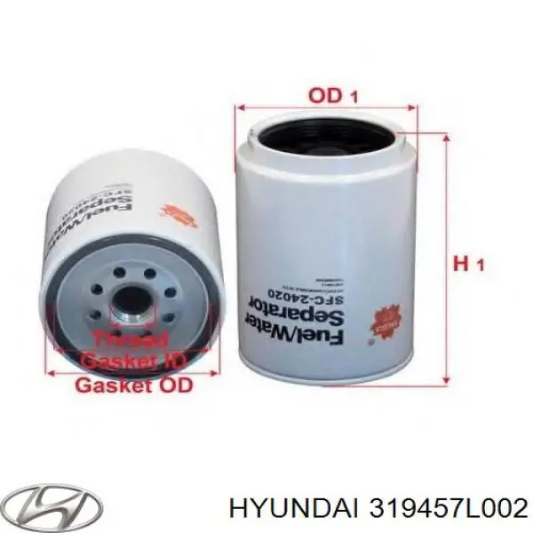319457L002 Hyundai/Kia Фільтр палива