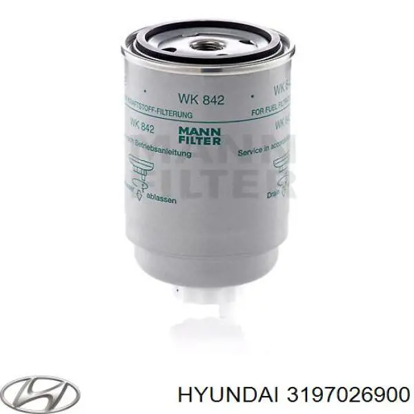 Купити 3197026900 Hyundai/Kia Фільтр-відстійник палива грубої очистки