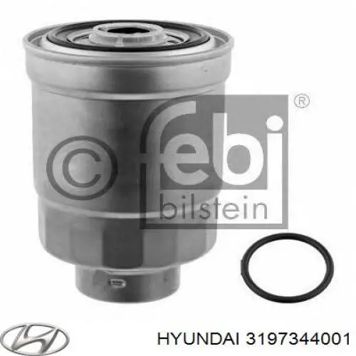 Купити 3197344001 Hyundai/Kia Фільтр-відстійник палива грубої очистки