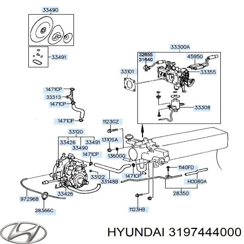 Датчик рівня води паливного фільтра Hyundai/Kia 3197444000 ціна, від 12.24 USD