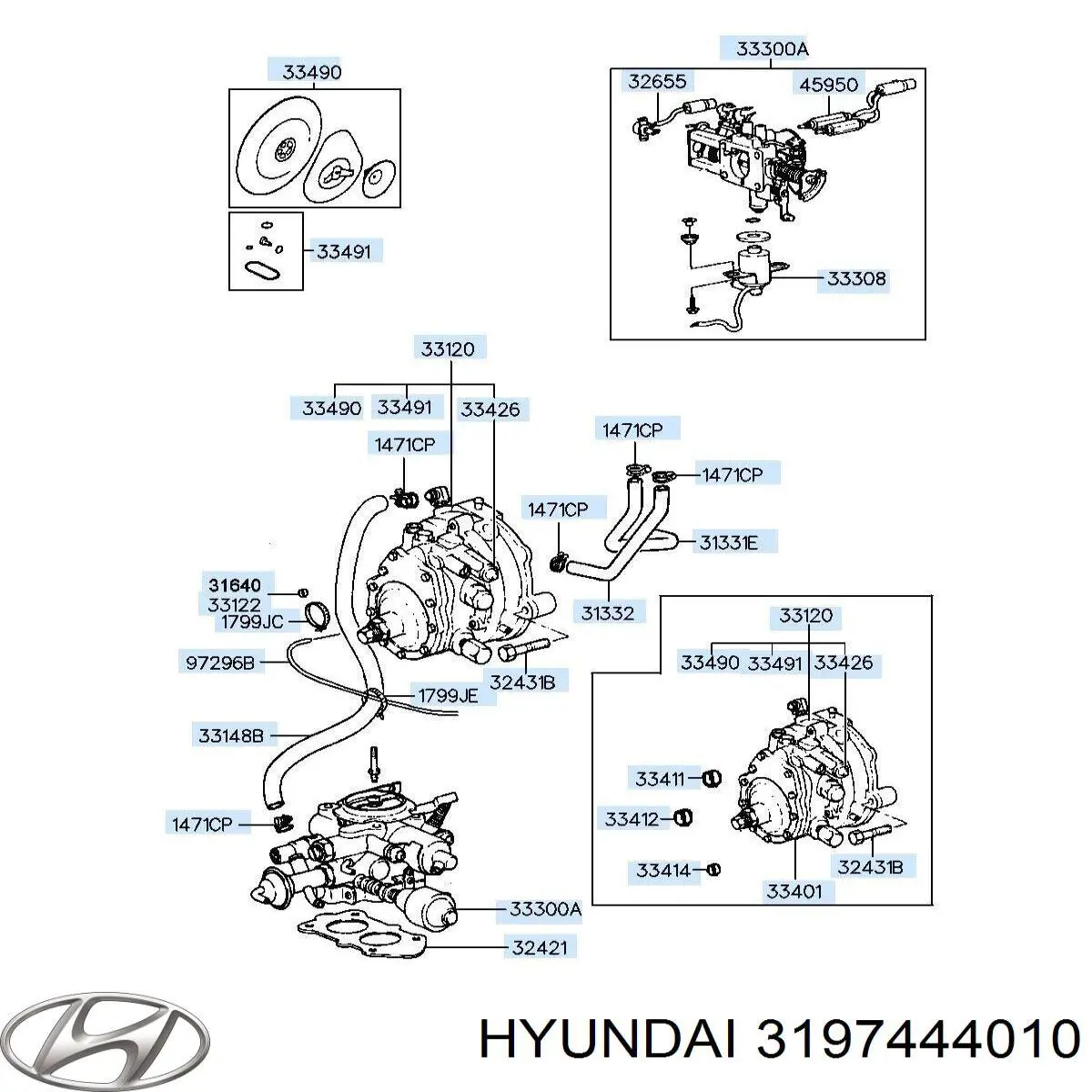 Датчик рівня води паливного фільтра Hyundai/Kia 3197444010 ціна, від 15.20 USD