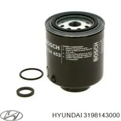 Фільтр тонкого очищення палива Hyundai/Kia 3198143000 ціна, від 7.47 USD