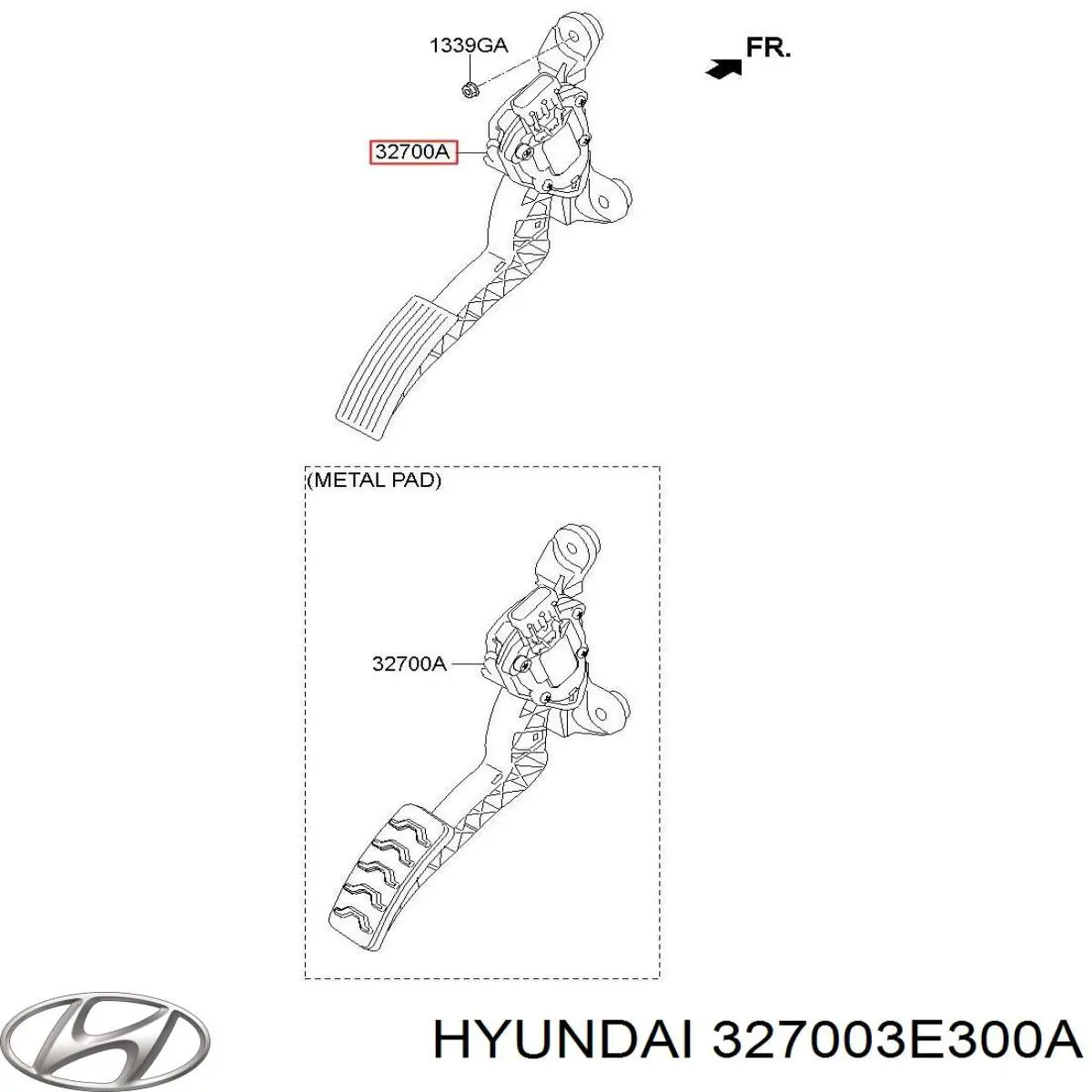 Купити 327003E300A Hyundai/Kia Педаль газу