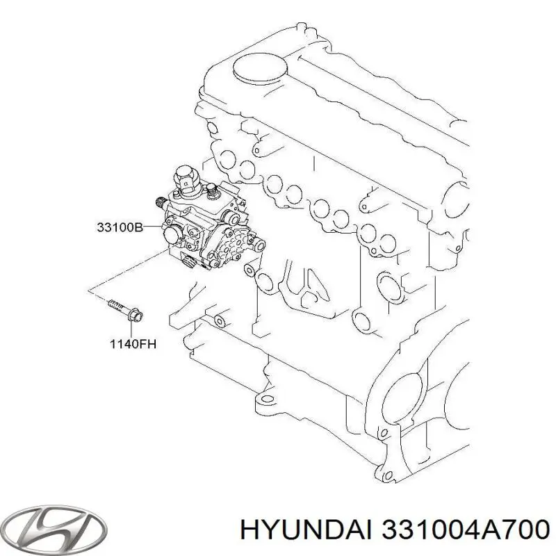 331004A700 Hyundai/Kia Насос паливний високого тиску (ПНВТ)
