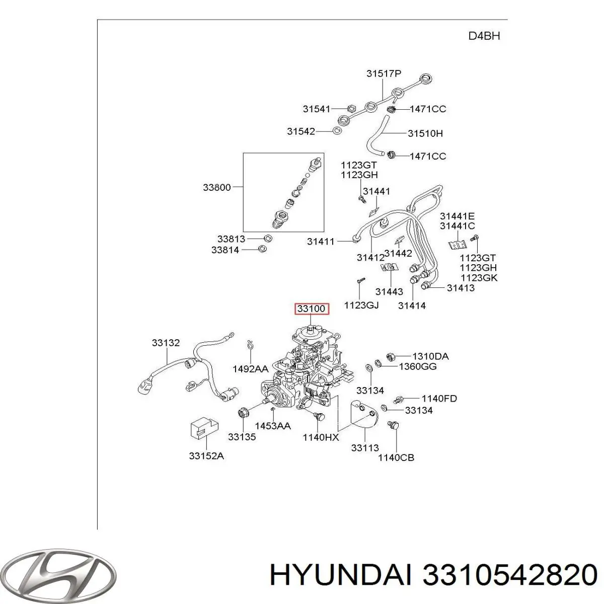 3310542730 Hyundai/Kia Насос паливний високого тиску (ПНВТ)