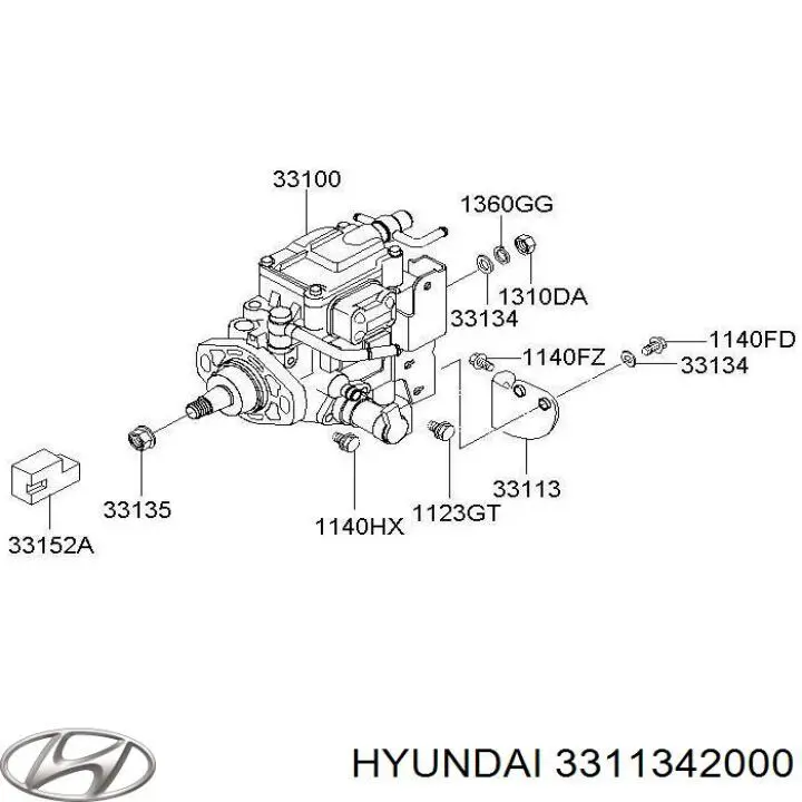  Hyundai/Kia 3311342000 ціна, від 3.03 USD
