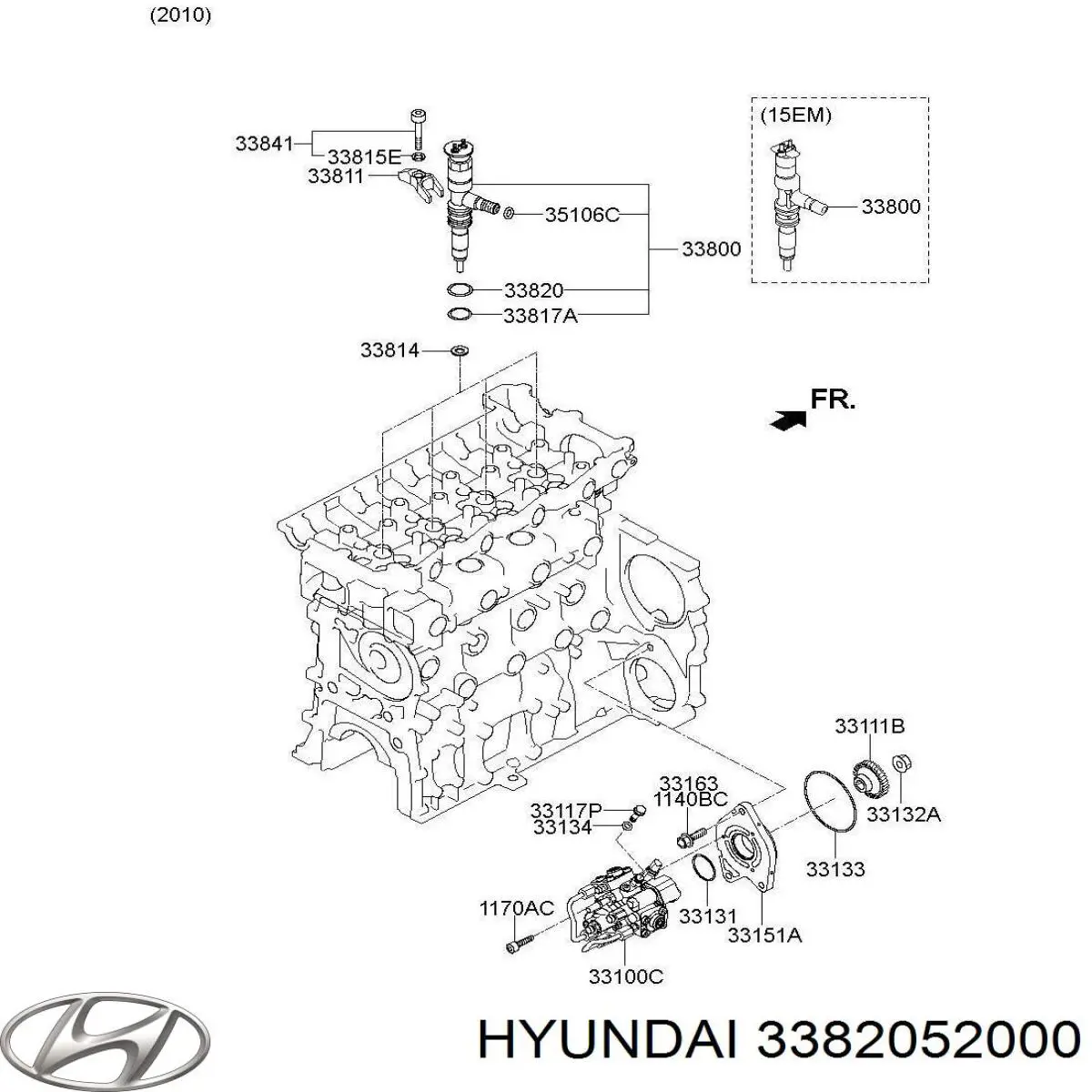  Hyundai/Kia 3382052000 ціна, від 2.79 USD
