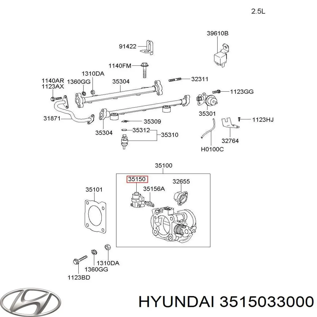 Клапан холостого ходу Hyundai/Kia 3515033000 ціна, від 18.80 USD