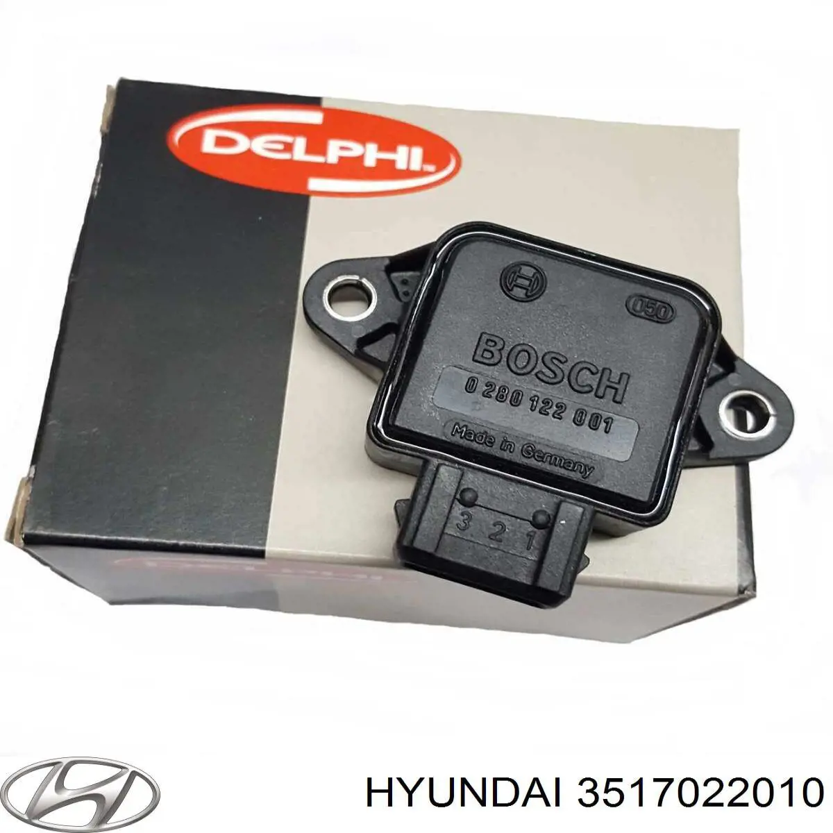 3517022010 Hyundai/Kia датчик положення дросельної заслінки (потенціометр)