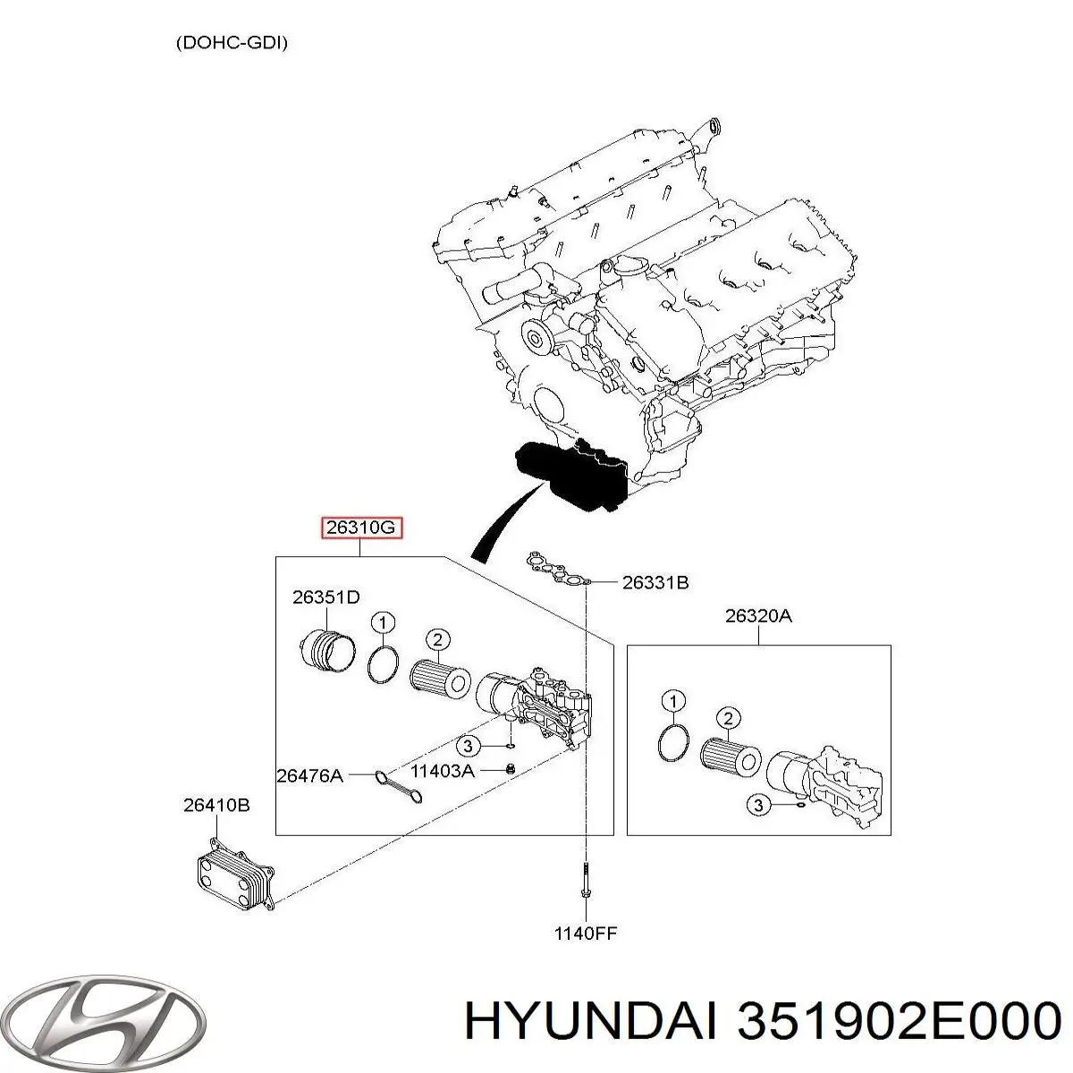 Hyundai/Kia 351902E000 ціна, від 18.85 USD