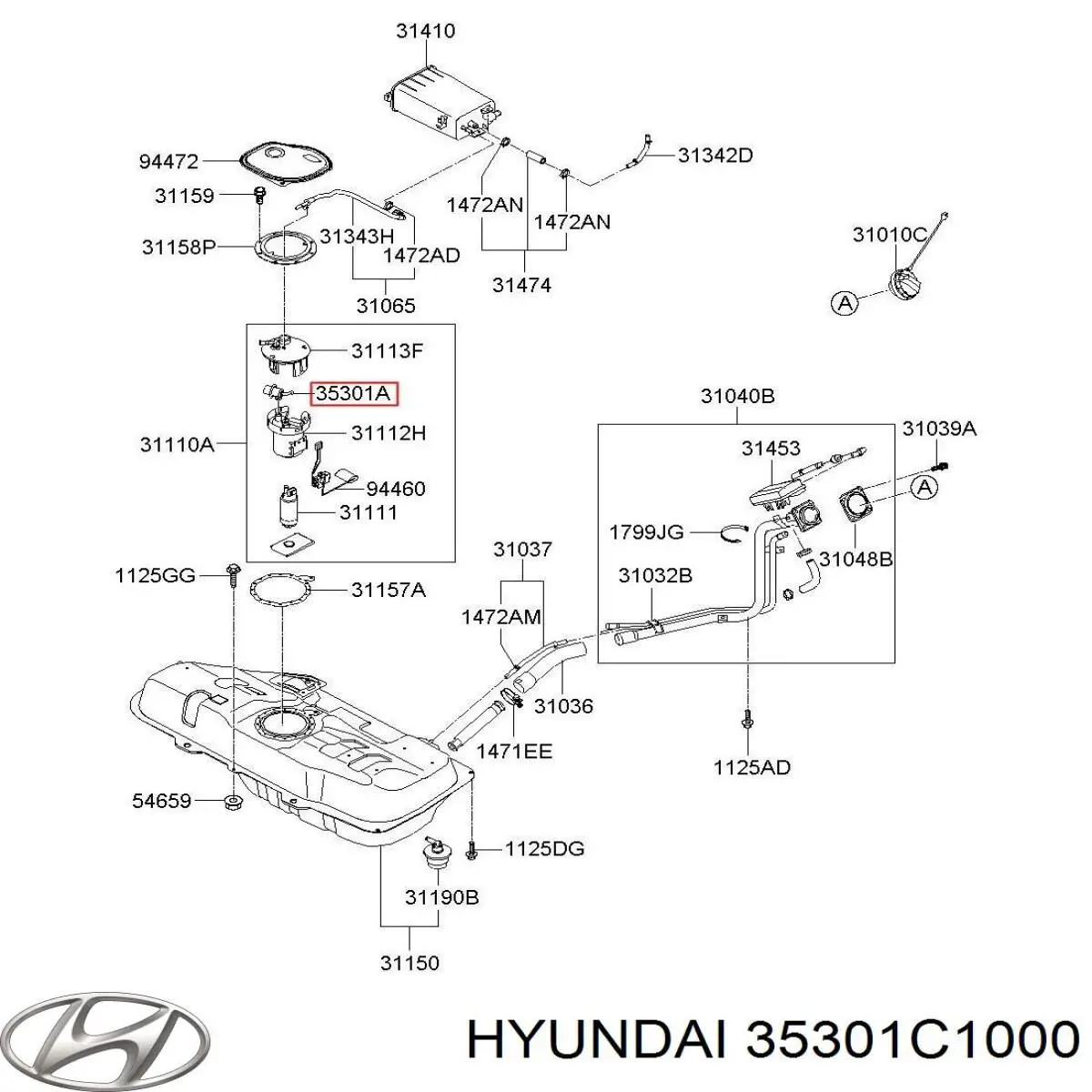 35301C1000 Hyundai/Kia Редукто газовий