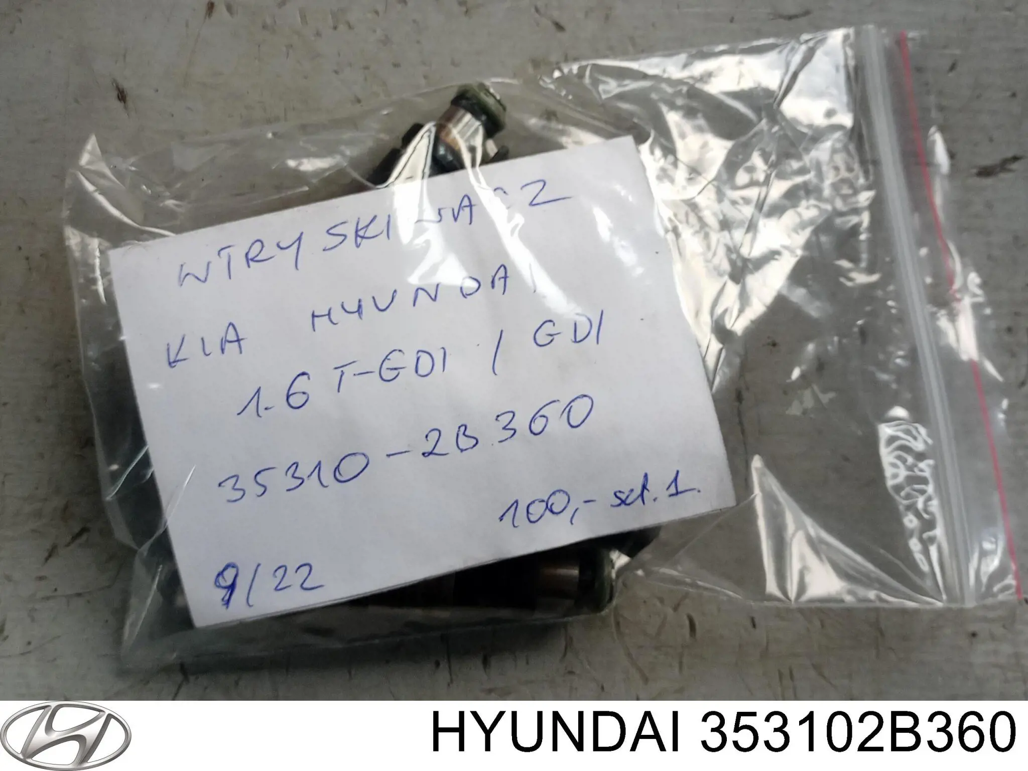 Форсунка вприску палива 353102B360 Hyundai/Kia