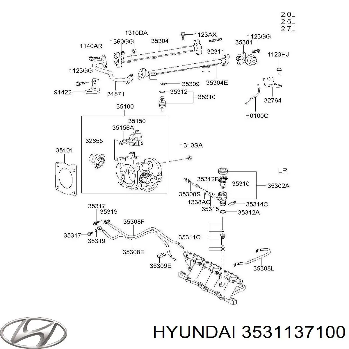  3531137100 Hyundai/Kia