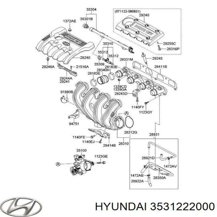 Ущільнююче кільце форсунок інжектора Hyundai Sonata IV седан (EF) (1998 - 2001) ціна, від 2.70 USD