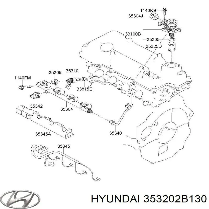 353202B130 Hyundai/Kia насос паливний високого тиску (пнвт - DIESEL)