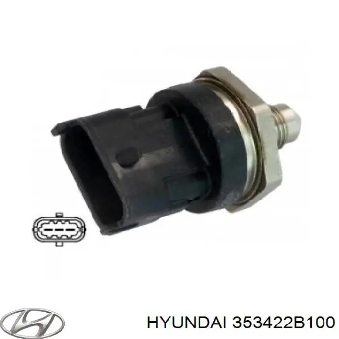353422B100 Hyundai/Kia датчик тиску палива