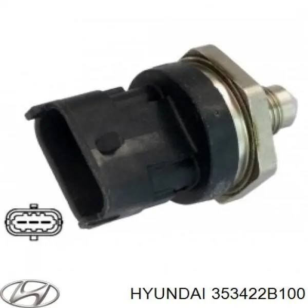 Купити 353422B100 Hyundai/Kia Датчик тиску палива