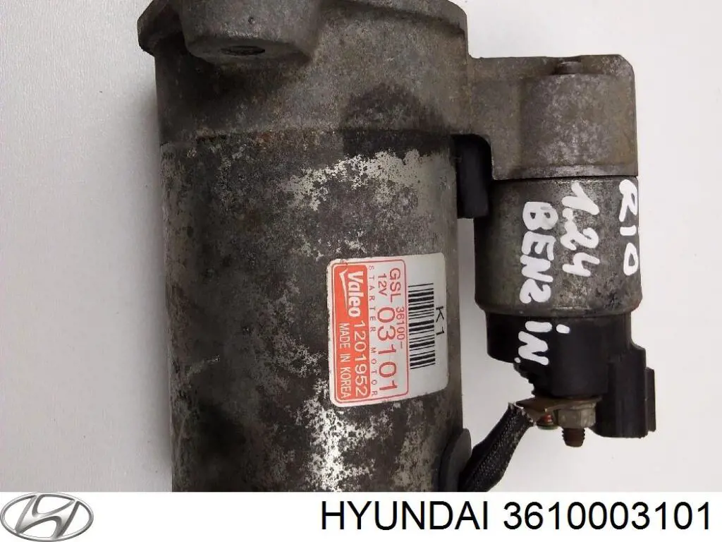 3610003201 Hyundai/Kia Стартер двигуна