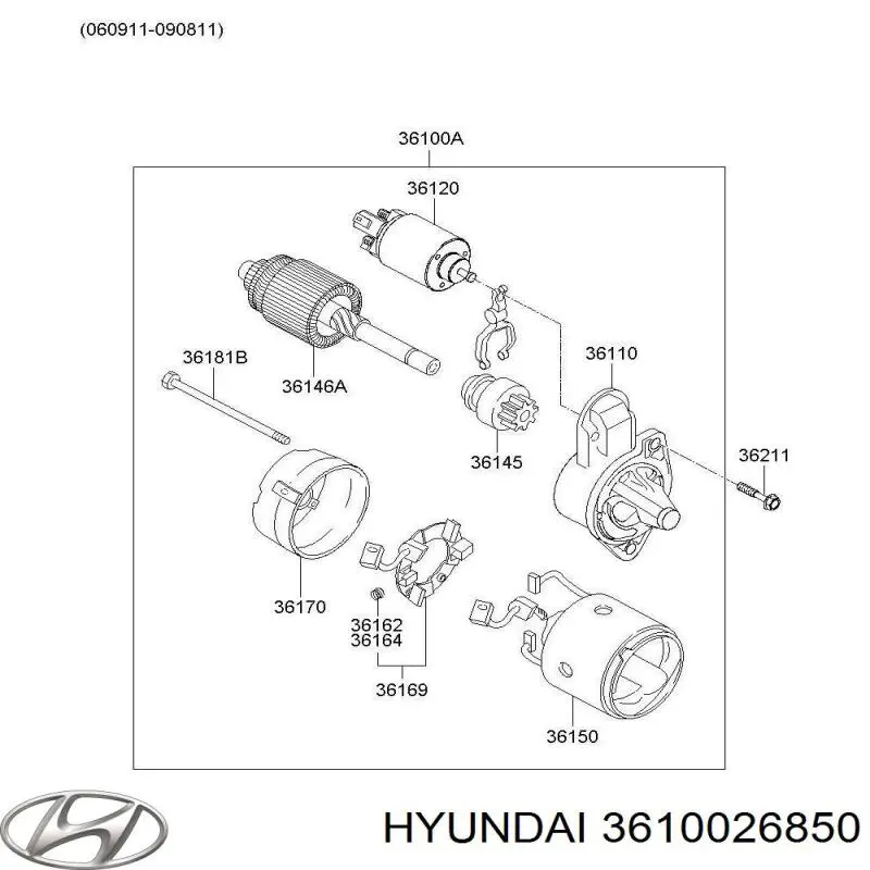  Стартер KIA Cerato 1