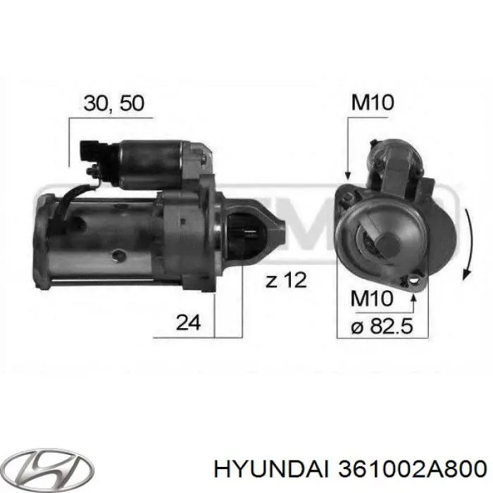 Купити 361002A800 Hyundai/Kia Стартер