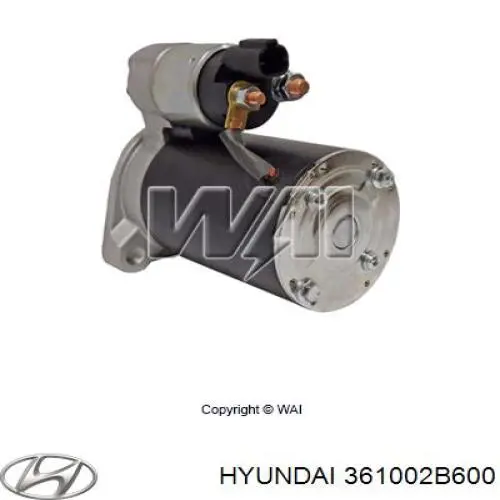 Стартер Hyundai/Kia 361002B600 ціна, від 153.47 USD