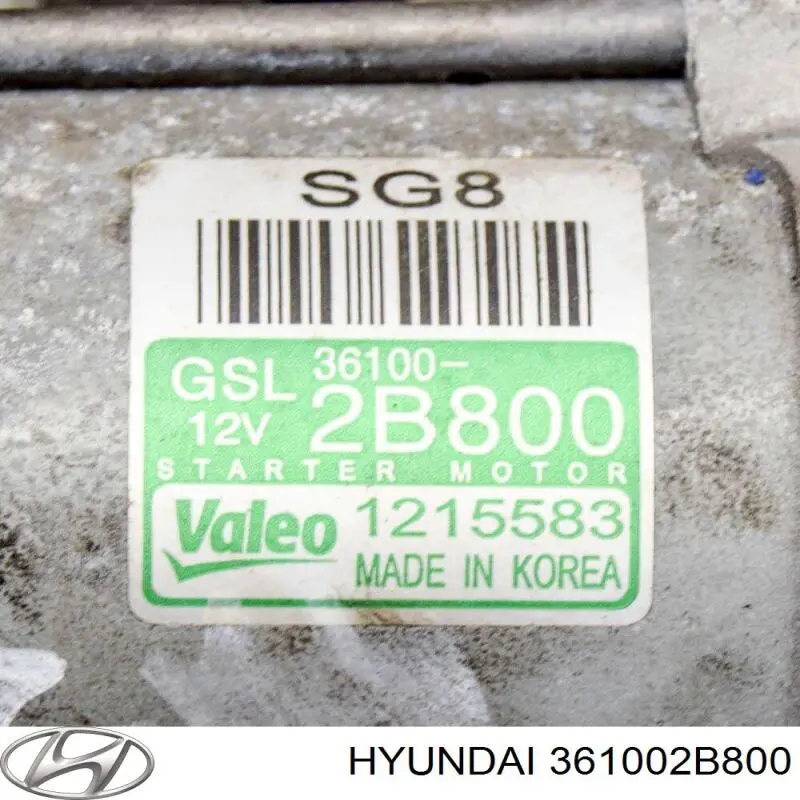 Стартер Hyundai Tucson III позашляховик (TL) (2015 - 2023) ціна, від 63.10 USD