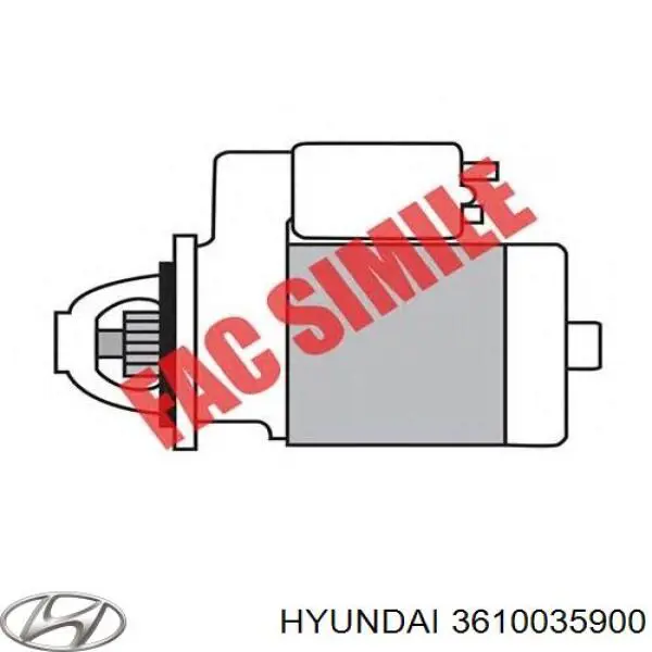 3610035900 Hyundai/Kia Стартер двигуна