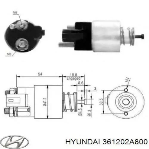  Hyundai/Kia 361202A800 ціна, від 40.54 USD