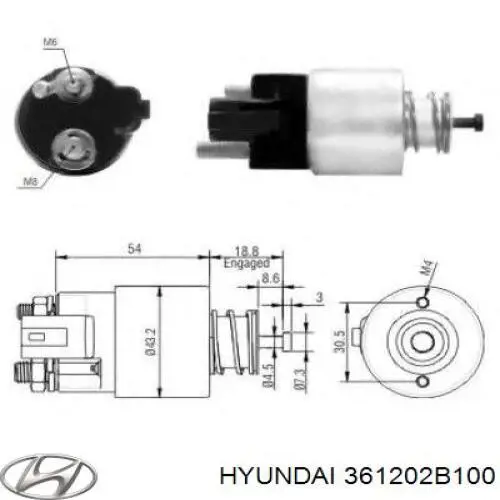 Контактор Hyundai/Kia 361202B100 ціна, від 22.16 USD